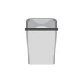 Kitchen garbage can icon, flat style