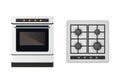 Kitchen gas stove. Royalty Free Stock Photo