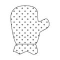 kitchen glove isolated icon Royalty Free Stock Photo