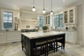 Kitchen with granite counter tops Royalty Free Stock Photo