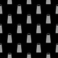 Kitchen grater seamless pattern isolated on black background Royalty Free Stock Photo