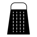 Kitchen grater solid icon. Box grater vector illustration isolated on white. Cheese grater glyph style design, designed Royalty Free Stock Photo
