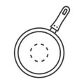 Kitchen griddle icon, outline style