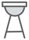Kitchen grill, icon