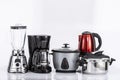 Kitchen Home Appliances - Different household appliances On Neutral Background Royalty Free Stock Photo