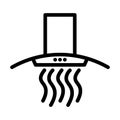 Kitchen Hood Icon Royalty Free Stock Photo