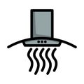 Kitchen Hood Icon Royalty Free Stock Photo