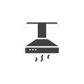 Kitchen hood vector icon