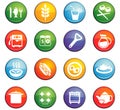 kitchen icon set Royalty Free Stock Photo