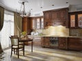 Kitchen interior in classic style