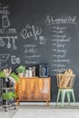 Kitchen interior with coffee maker Royalty Free Stock Photo