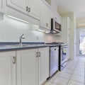 Kitchen interior in new luxury home Royalty Free Stock Photo