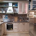 Kitchen interior in furniture shop