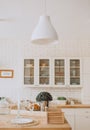 Kitchen interior loft style modern minimalism Royalty Free Stock Photo