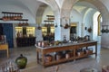 Kitchen interior in the Pena Palace in Sintra, Portugal Royalty Free Stock Photo