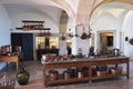 Kitchen interior in the Pena Palace in Sintra, Portugal Royalty Free Stock Photo