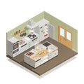 Kitchen Isometric Composition Royalty Free Stock Photo