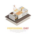 Kitchen Isometric Composition Royalty Free Stock Photo