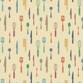 Kitchen items pattern Royalty Free Stock Photo