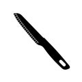 Kitchen Knife Black and White Icon Design Element on Isolated White Background Royalty Free Stock Photo