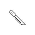 Kitchen knife line icon