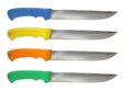 Kitchen knife used set Royalty Free Stock Photo