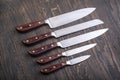 Kitchen knifes on board