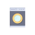 Kitchen, Machine, Washing Flat Color Icon. Vector icon banner Template