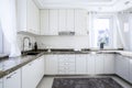 Kitchen with marble worktop Royalty Free Stock Photo