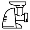 Kitchen meat grinder icon, outline style