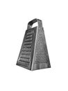 Kitchen metal grater on a white background Royalty Free Stock Photo