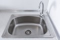 Kitchen metal sink and faucet