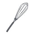 Kitchen metal whisk isolated with a Clipp