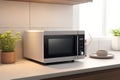 Kitchen microwave device. Generate Ai