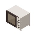 Kitchen Microwave Isometric Composition