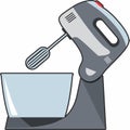 Kitchen Mixer Icon in flat style. Vector Illustration