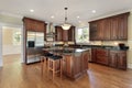 Kitchen in new construction home Royalty Free Stock Photo