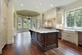 Kitchen in new construction home Royalty Free Stock Photo