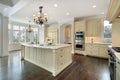 Kitchen in new construction home Royalty Free Stock Photo