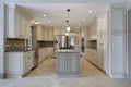 Kitchen in new construction home Royalty Free Stock Photo