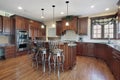 Kitchen in new construction home Royalty Free Stock Photo