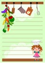 Kitchen Notes template in colorful