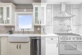 Kitchen Photo to Drawing Illustration Royalty Free Stock Photo