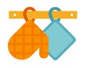 Kitchen pothook for hot vector flat isolated Royalty Free Stock Photo