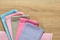 Kitchen rags in various colors