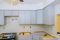 Kitchen remodel beautiful kitchen furniture Royalty Free Stock Photo