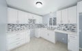 Detroit, Michigan -USA- February 1, 2023: kitchen has modern upgrades during a home renovation Royalty Free Stock Photo