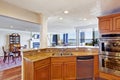 Kitchen room interior in modern apartment