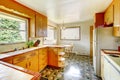 KItchen with rustic storage cabinets Royalty Free Stock Photo