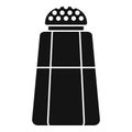 Kitchen salt bottle icon, simple style